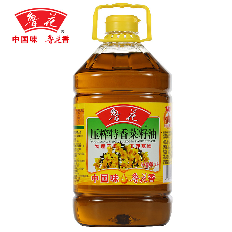 【天猫超市】鲁花特香菜籽油4L 非转基因 物理压榨 食用油