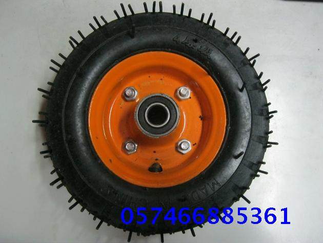 6-inch 150mm rubber muted inflatable trolley hand pull cart small cart castors without bracket cheering wheel sheet