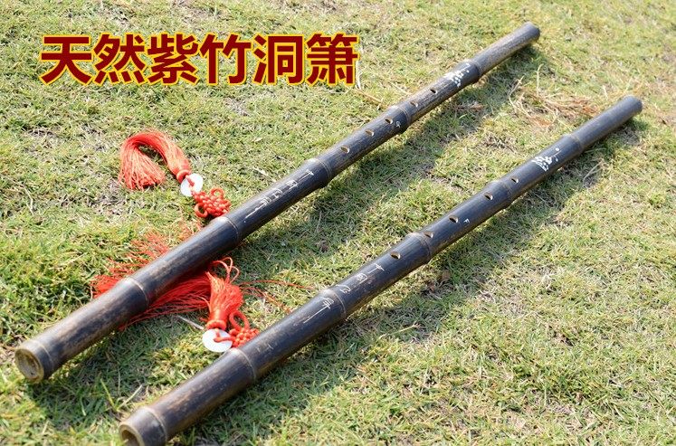 Beginner Zizhu Changxiao Single-section Cave Xiao Musical Instrument G Tune F Tune Six Holes Octapore Section Feng Shui Xiao