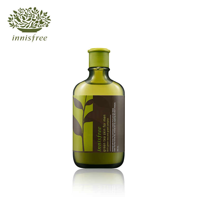 innisfree/悦诗风吟男士清爽绿茶滋润水 保湿补水控油男士护肤品