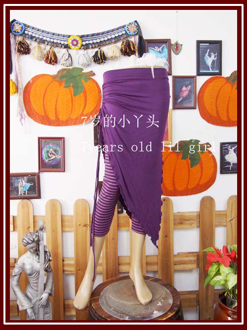 Belly dance Modeir people cotton European style crunching hip skirt design BQ50-Taobao