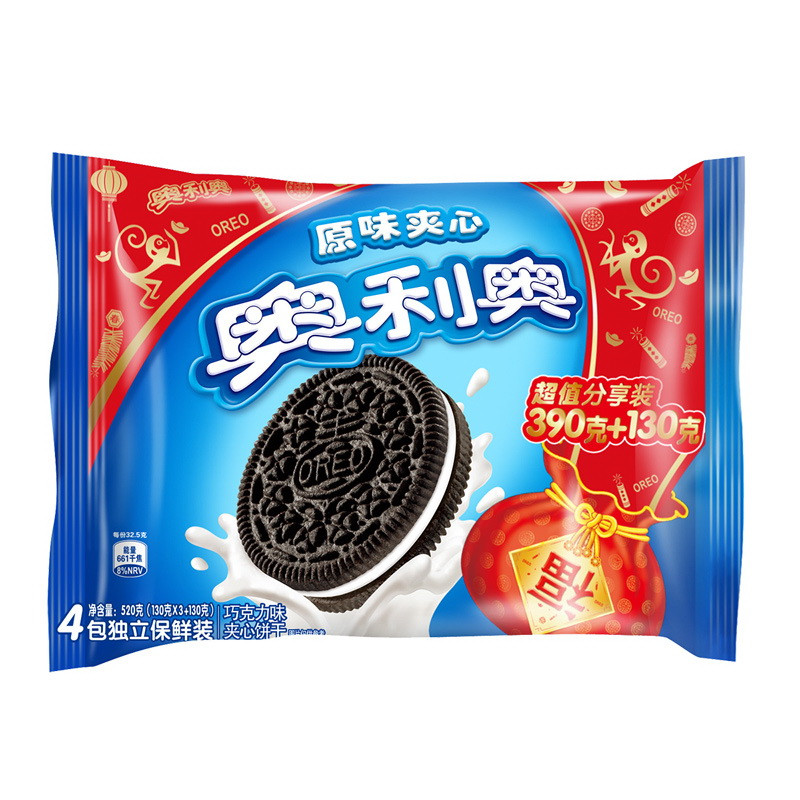 奥利奥原味夹心超值分享装520g