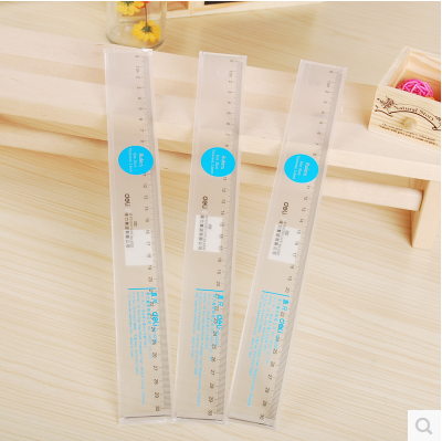 Deli 6230 ruler 30cm ruler plastic ruler student ruler 30cm ruler office supplies