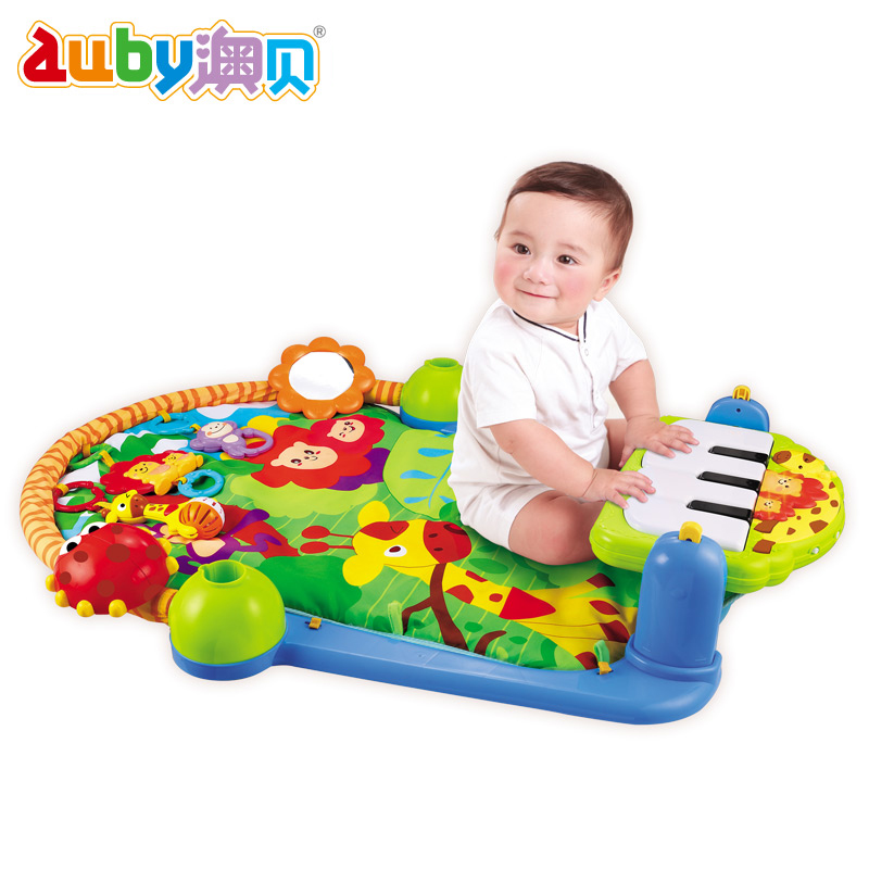 澳贝森林钢琴健身架宝宝脚踏健身器带音乐 婴儿玩具0-1岁 463325