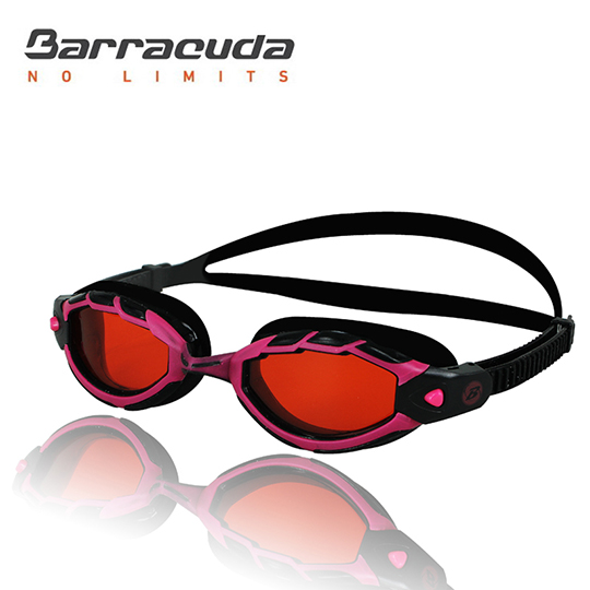 台湾官网直邮进口美国Barracuda巴洛酷达成人运动型抗UV防雾泳镜-