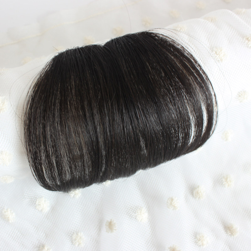 Liuhai wig piece Real hair wig Female pure hand-woven Qi Liuhai incognito invisible Liuhai piece fake Liuhai