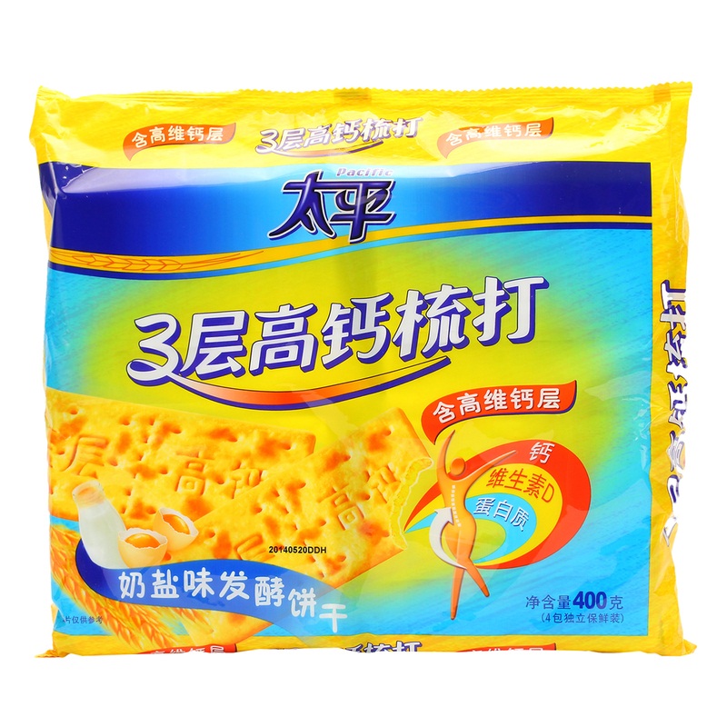 【天猫超市】亿滋 太平梳打三层高钙奶盐味饼干400g 含高维钙