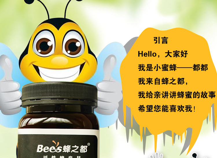 Bee’s蜂之都洋槐蜂蜜 槐花蜜 护生堂500g 波美度大于等于42度fzd
