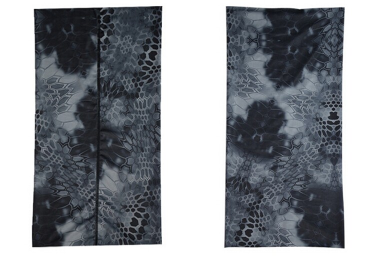 Python camouflage Dry Laika seamlessly sewed headscarf mask cycling fitness