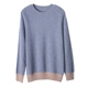 2019 mới 100% áo len cashmere nguyên chất nam cổ tròn áo thun mùa thu và mùa đông áo len dày Hàn Quốc đan áo đáy - Áo len Cashmere áo len cổ lọ nam Áo len Cashmere