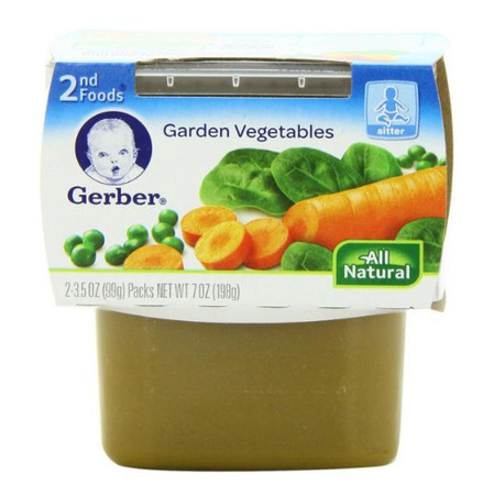 美国进口婴儿辅食嘉宝GERBER2段田园蔬菜泥 宝宝食品
