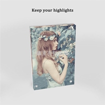 Acrylic Crystal double-sided strong magnetic photo frame table 6 inch 102*153 transparent photo frame plexiglass photo frame