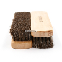  Horse hair brush Horse hair high-end leather shoes care shoe brush Oil polishing cleaning dust removal brush Horse hair brush real hair shoe brush