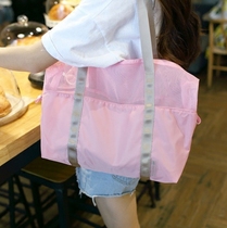 Clothes storage bag portable waterproof transparent swimming bag female fitness packaging clothes bag male fitness shoulder bag