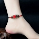 Trung Quốc phong cách retro vòng chân nữ phiên bản Hàn Quốc của sinh viên đơn giản trang trí cá tính chân dệt kim nhẫn nữ Sen lắc chân nữ 10k Vòng chân