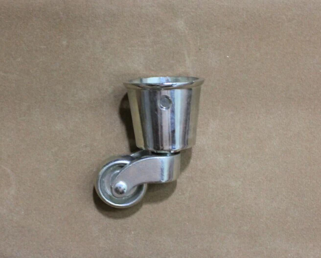 Zinc Alloy Round Cup Silver Casters Furniture Casters Dining Chair Casters Bronze Casters Universal Wheels With Screws
