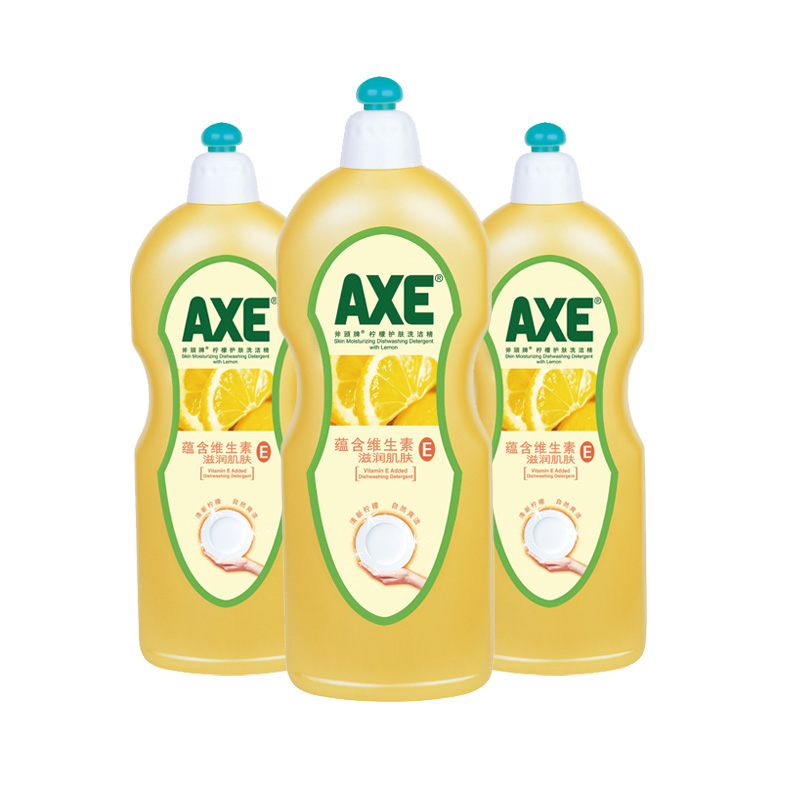 香港AXE斧头牌去油护肤不伤手蔬果洗洁精600g*3瓶