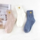 Mùa thu và mùa đông Phiên bản Hàn Quốc của cô gái trái tim Harajuku sinh viên vớ cotton hoang dã yêu vớ màu ống rắn đại học gió dài vớ