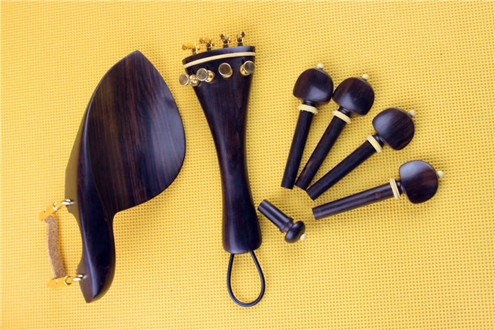 Violin accessories Ebony primary violin accessories Install the cheek tray screws and fine-tune the tail rope