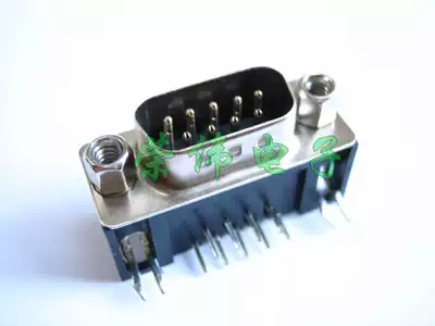 DR9 male and female in-line horizontal 90 degree db9 needle bending hole 232 serial port seat bending plug welding plate