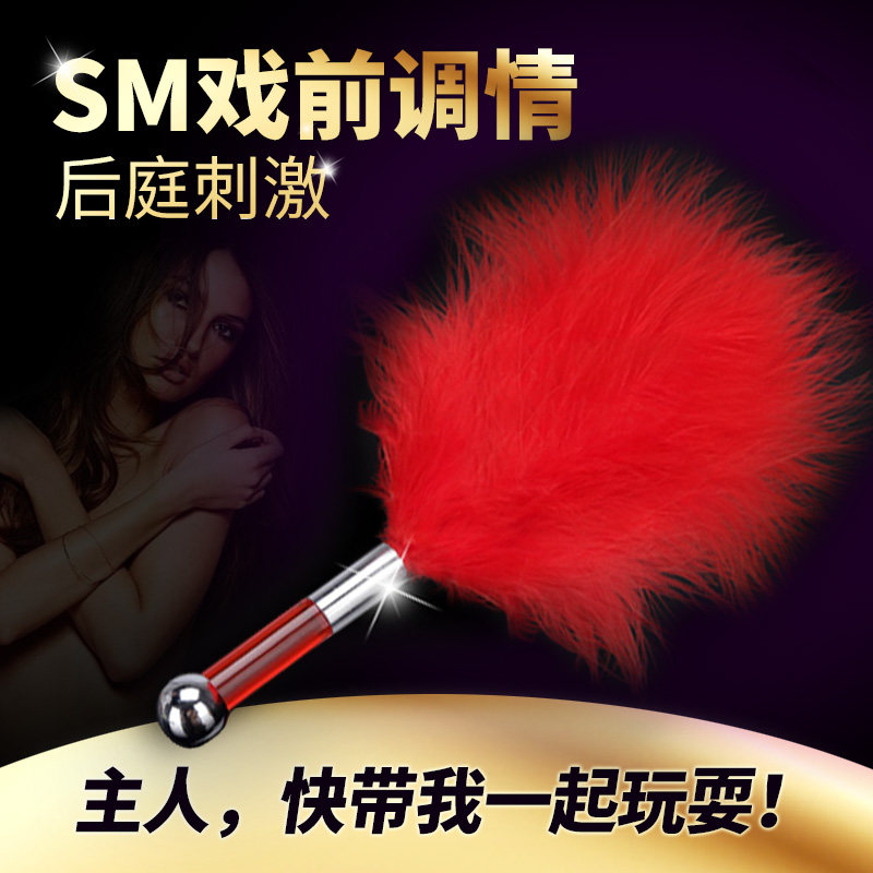 sm另类玩具男女用高潮调教羽毛夫妻床上调情用具后庭成人情趣用品