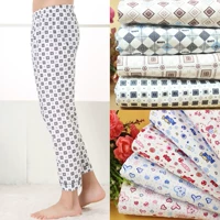 Mùa xuân, mùa hè và mùa thu quần pyjama cotton dệt kim tăng nam và nữ quần nhà hoa thường mặc quần trung niên đồ lót nam