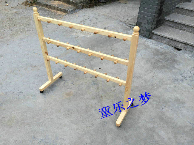 Kindergarten Pinus sylvestris towel rack kindergarten solid wood towel rack children's coat rack wooden towel rack