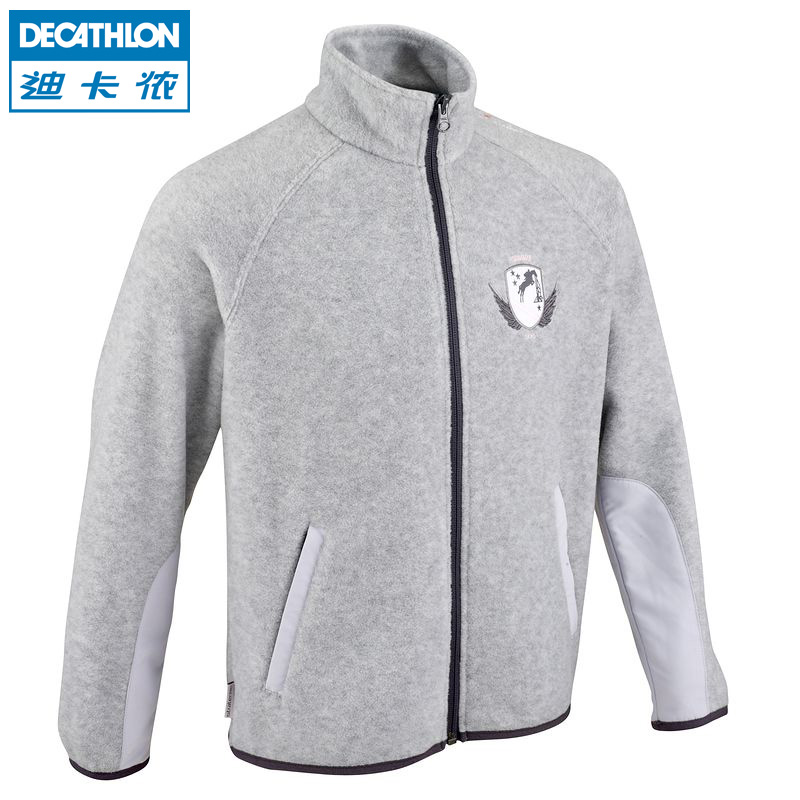 迪卡侬 卫衣 青少年男女摇粒绒秋冬保暖 夹克外套骑马装 FOUGANZA