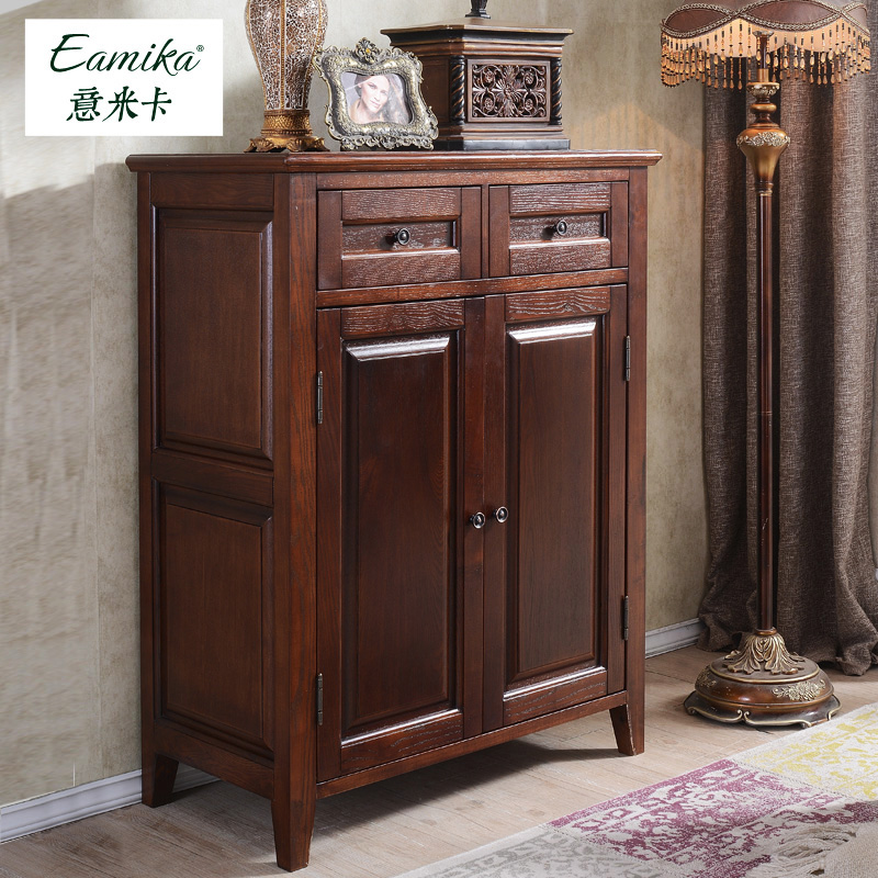 意米卡美式实木鞋柜mx902