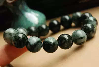 6265 quaint vicissitudes 12mm ◎Natural jadeite round beads large hand ◎ three crown reputation old store