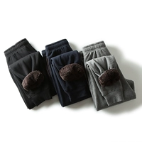Quần thể thao cotton mùa đông mới quần cừu cashmere cộng với nhung dày cỡ lớn quần cotton quần quần jogger nam
