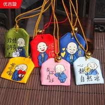 Dragon Boat Festival Mini sachet Little Monk embroidery empty bag Childrens Treasure Halter Neck portable Lucky Bag Portable bell incense