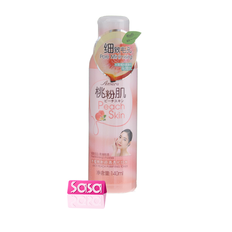香港莎莎sasa Amara雅文娜水蜜桃粉颜清透化妆水140ml