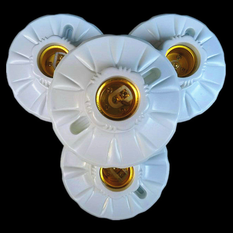E27 flat lamp holder flat lamp holder flat base lamp base Plum Blossom Romouth Lamp Holder Pendant Lamp 10