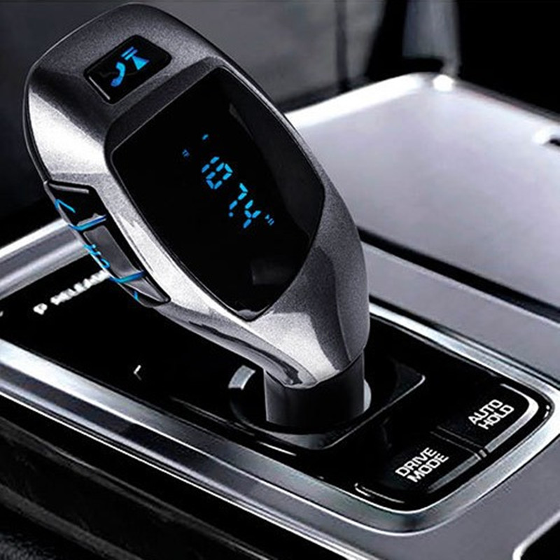 Smart car load Bluetooth cigarette lighter hands-free phone headphone MP3 Play in conversation Sound FM radio launch