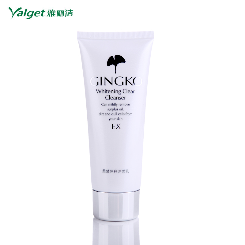 雅丽洁 新银杏柔皙净白洁面乳 卸妆净白 补水保湿洗面奶100g