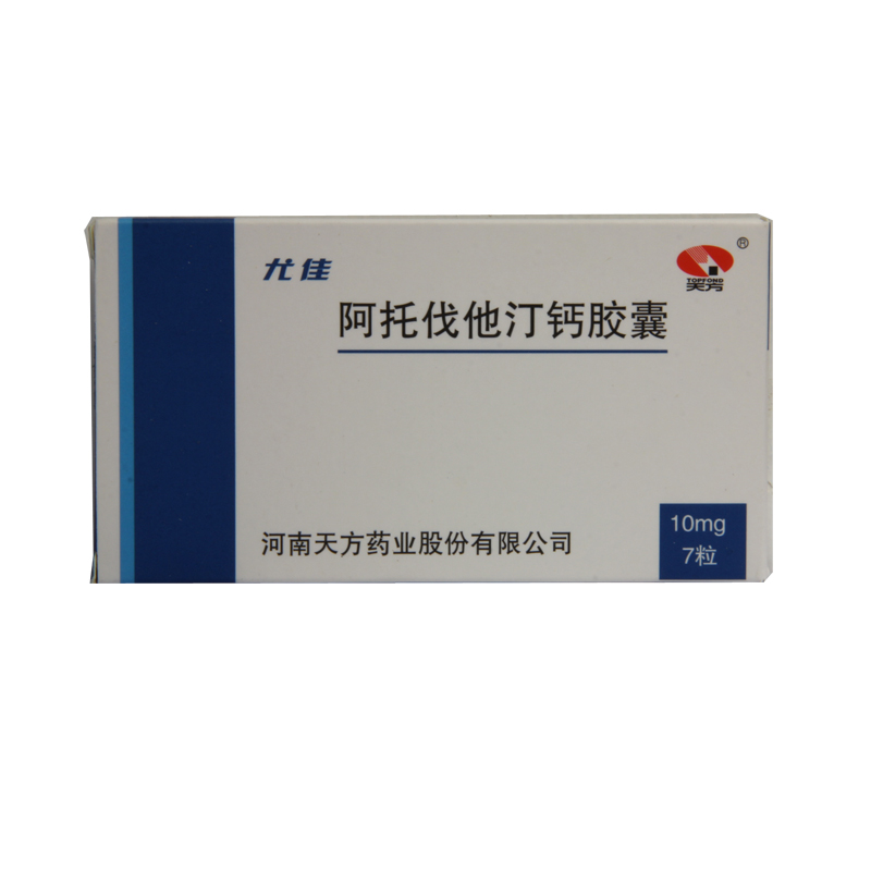 天方 尤佳 阿托伐他汀钙胶囊 10mg*7粒/盒