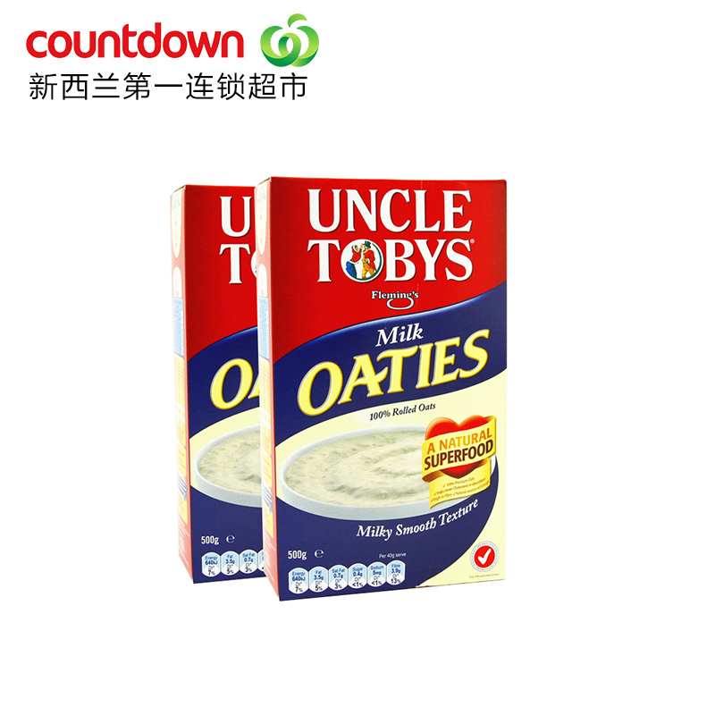 Uncle Toby's OATS 托比叔叔牛奶顺滑麦片粥 90秒即食*2营养早餐