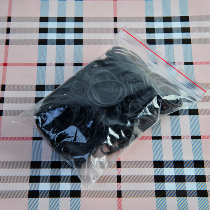 Makeup artist hairdresser shop special black pull rubber band tie hair cowhide band hair disposable