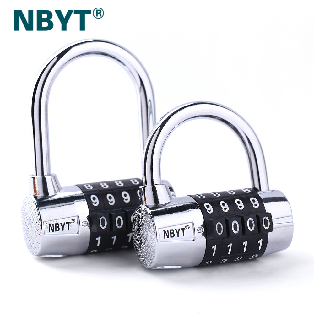 NBYT Gym Door Toolbox Locker Lock Zinc Alloy Long Beam Combination Lock Padlock A01