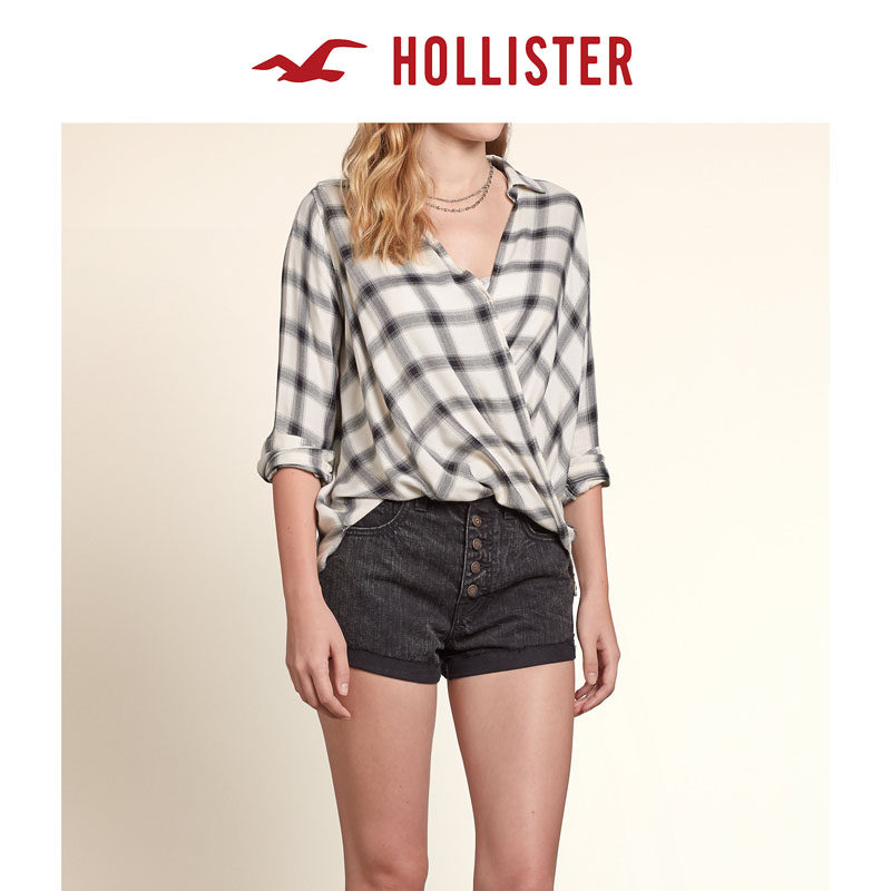 Hollister格子裹胸衬衫 女 100765