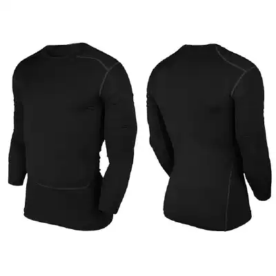 Fleece thickened sports tights Men's long-sleeved training pro long-sleeved basketball protective football fitness clothes quick-drying T-shirt