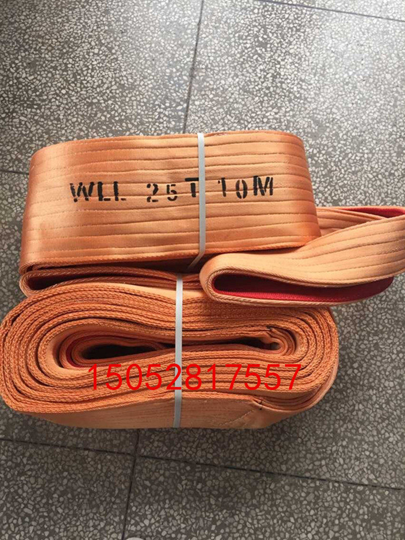 25T flat crane with 25 tons 2 m 3 m 4 m lifting hanging hanging Polyester suspension Industrial hanging belt