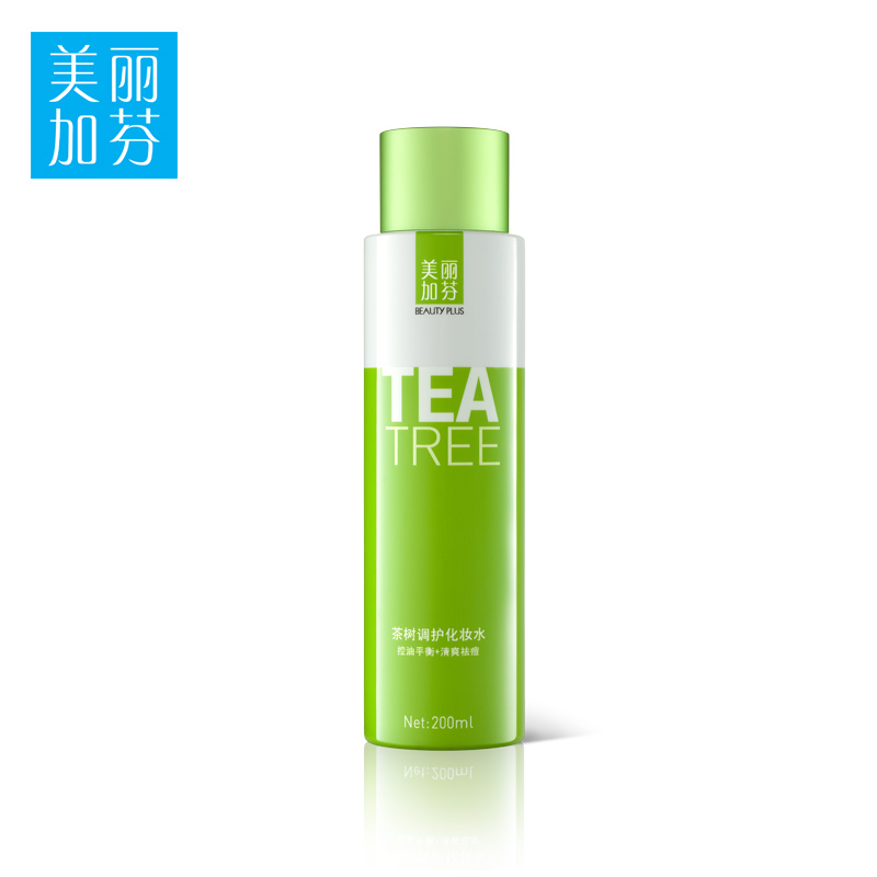 美丽加芬茶树调护化妆水200ml 细致收缩毛孔 淡化痘印 控油爽肤水