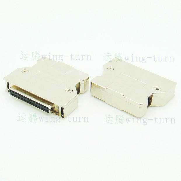 Yunteng MD50F-AL-0 SCSI50pin Enclosed iron shell connector HPDB50 female solder wire connector