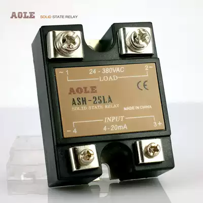 Direct 25A single phase solid state relay 4-20mA analog voltage regulator ASH-25LA module 0-5V