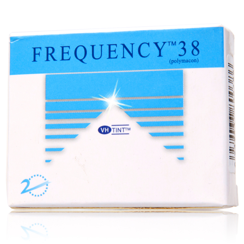 送镜盒】酷柏库博半年抛隐形近视眼镜2片装Frequency38