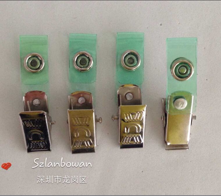 Factory card clip, student card, iron clip, light green color through the number of 100