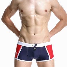 Мужские купальные плавки 希宾泳裤男平角游泳衣时尚性感骚气潮牌激凸短裤沙滩裤专业泡温泉 SEOBEAN