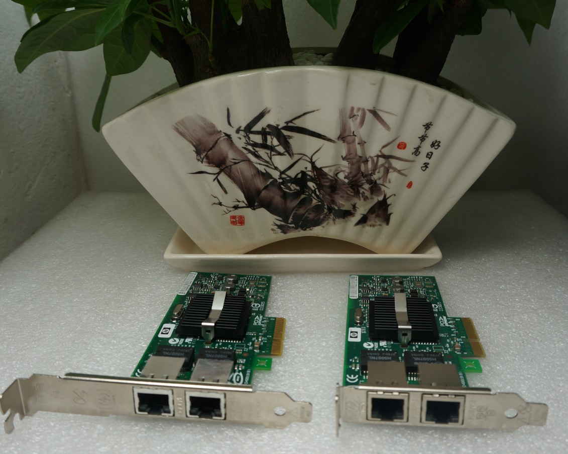 Original HP NC360T dual port PCI-E Gigabit network card 412651-001 412646-001